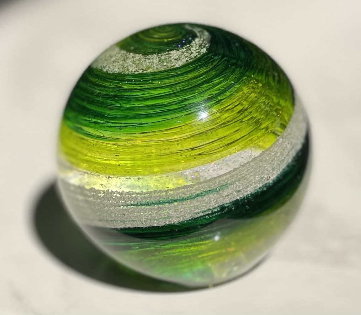 Hand Blown Glass Orb - City of Oaks Cremation